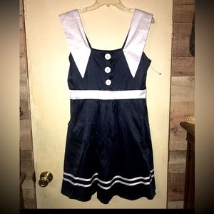 Folter vintage pin up satin sailor dress